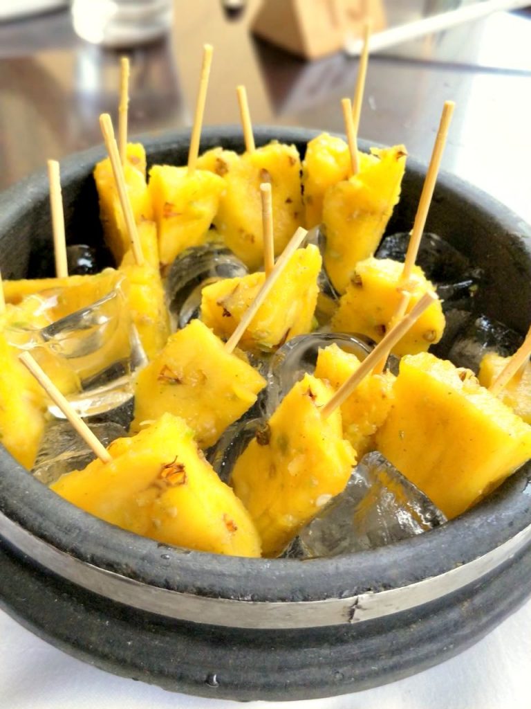 spicy pineapple, fruits, starters, zomato india